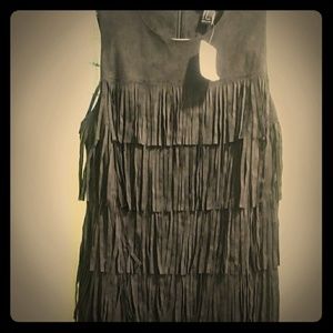 Black fringe dress!